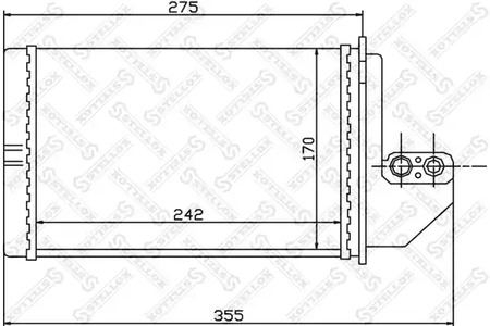 радиатор печки STELLOX 10-35138-SX