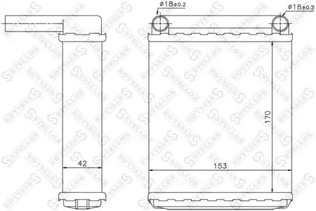 10-35139-SX STELLOX радиатор печки