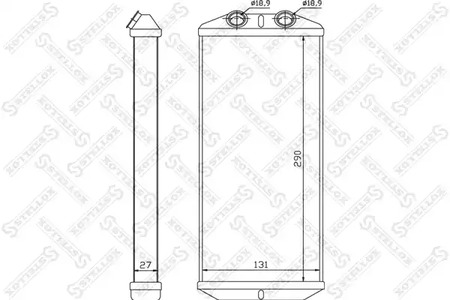 радиатор печки STELLOX 10-35140-SX