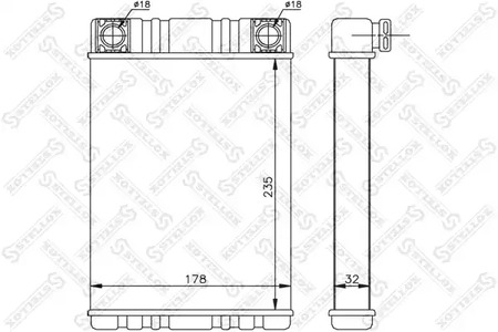 10-35144-SX STELLOX радиатор печки