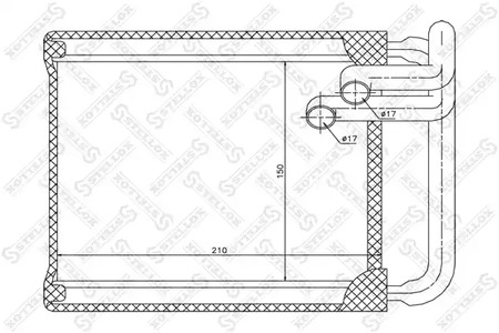 10-35147-SX STELLOX радиатор печки