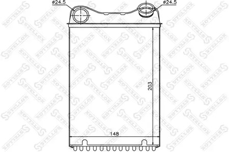 10-35165-SX STELLOX радиатор печки