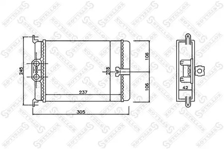 10-35171-SX STELLOX радиатор печки