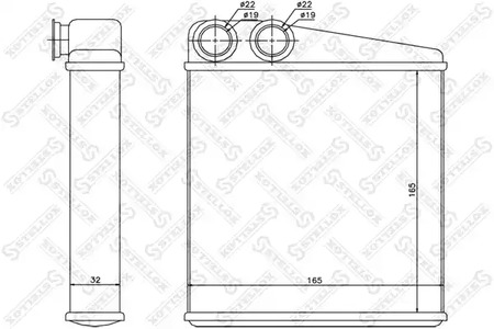 Радиатор печки STELLOX 10-35173-SX