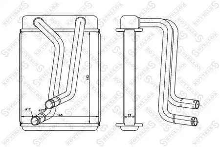 10-35187-SX STELLOX радиатор печки