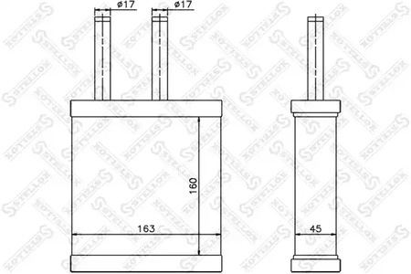 10-35189-SX STELLOX радиатор печки