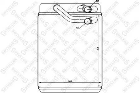 10-35192-SX STELLOX радиатор печки