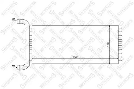 10-35201-SX STELLOX радиатор печки