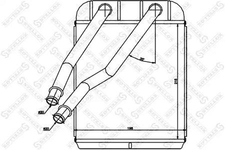 радиатор печки STELLOX 10-35205-SX