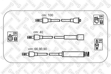 Комплект проводов STELLOX 10-38106-SX