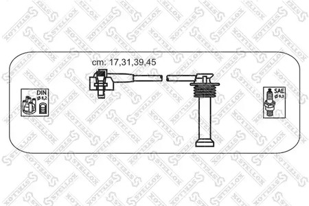 Комплект проводов зажигания STELLOX 10-38113-SX