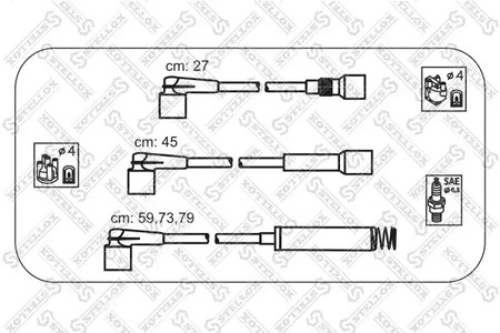 Комплект проводов STELLOX 10-38129-SX