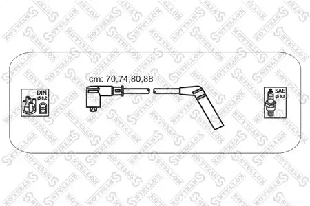 Комплект проводов зажигания STELLOX 10-38324-SX