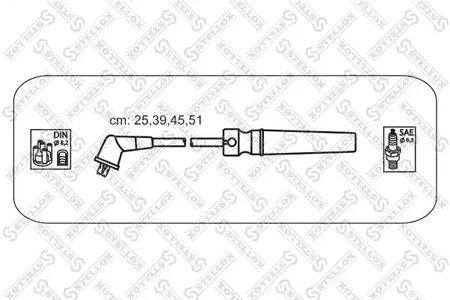 Комплект проводов зажигания STELLOX 10-38570-SX