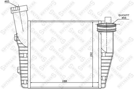 10-40074-SX STELLOX Интеркулер