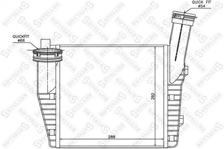 10-40079-SX STELLOX Интеркулер