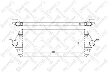 интеркулер STELLOX 10-40082-SX