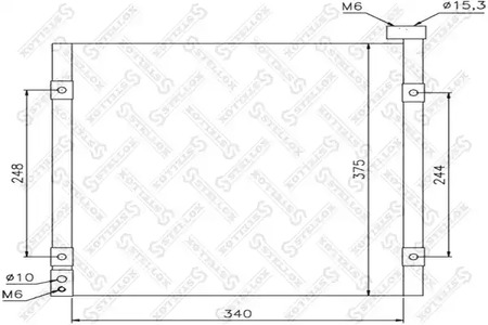 Радиатор кондиционера STELLOX 10-45095-SX