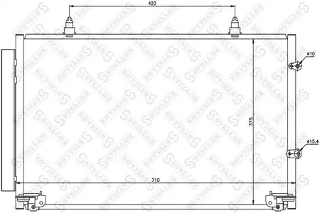 Радиатор кондиционера STELLOX 10-45152-SX