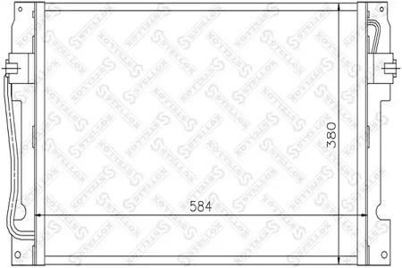 Радиатор кондиционера STELLOX 10-45168-SX