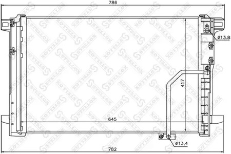 10-45190-SX STELLOX Радиатор кондиционера