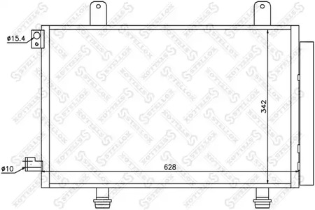 10-45212-SX STELLOX Радиатор кондиционера