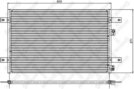 Радиатор кондиционера STELLOX 10-45310-SX