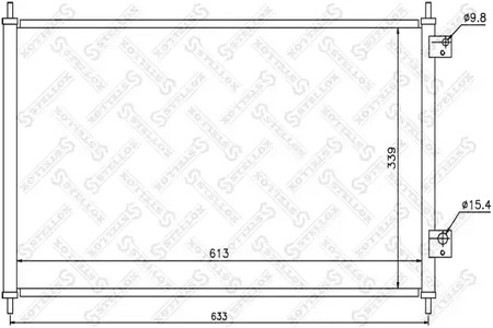 радиатор кондиционера STELLOX 10-45351-SX