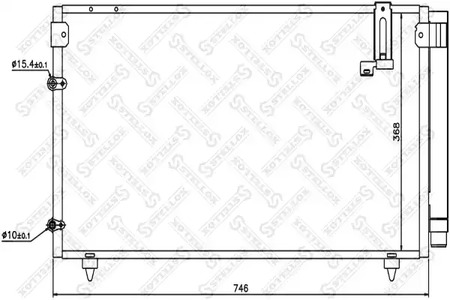 Конденсатор кондиционера STELLOX 10-45531-SX