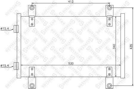 радиатор кондиционера STELLOX 10-45560-SX