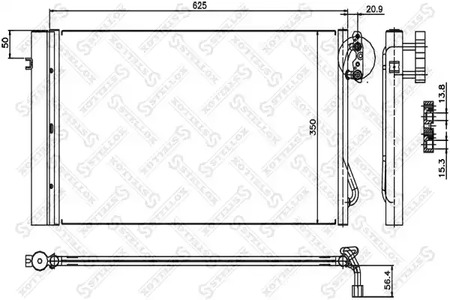 Конденсатор кондиционера STELLOX 10-45575-SX