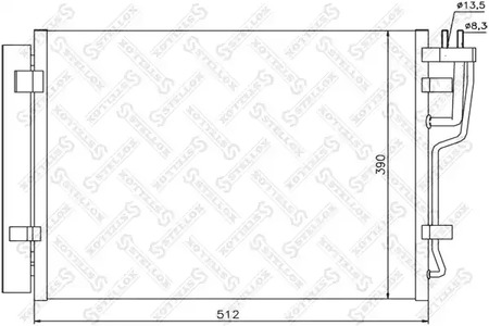 радиатор STELLOX 10-45609-SX