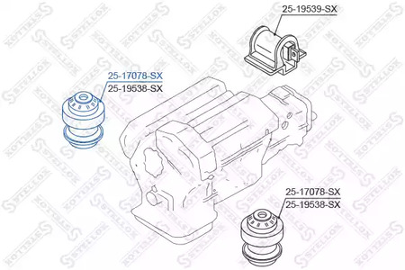 Подвеска, двигатель STELLOX 25-17078-SX