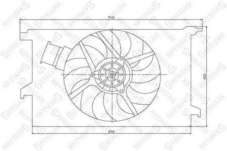 вентилятор охлаждения STELLOX 29-99271-SX
