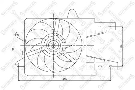 вентилятор охлаждения STELLOX 29-99295-SX