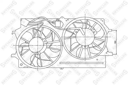 вентилятор охлаждения STELLOX 29-99323-SX