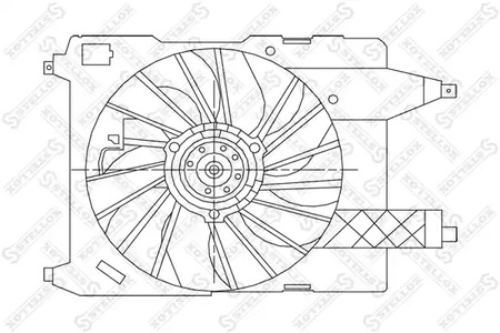 вентилятор охлаждения STELLOX 29-99410-SX