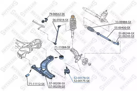 Запчасть STELLOX 52-00174-SX