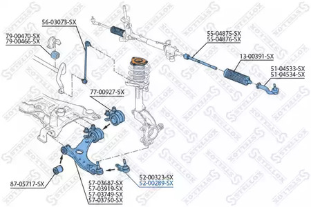 Опора шаровая STELLOX 52-00289-SX