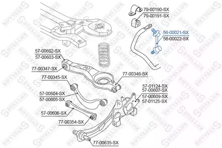 56-00021-SX STELLOX Тяга стабилизатора