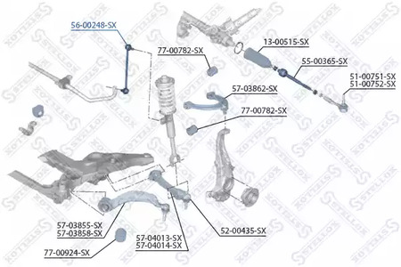 Стойка стабилизатора STELLOX 56-00248-SX