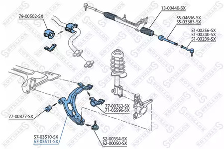 57-03511-SX STELLOX Запчасть