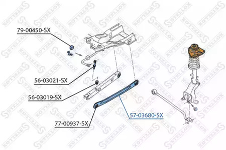 Рычаг подвески STELLOX 57-03680-SX