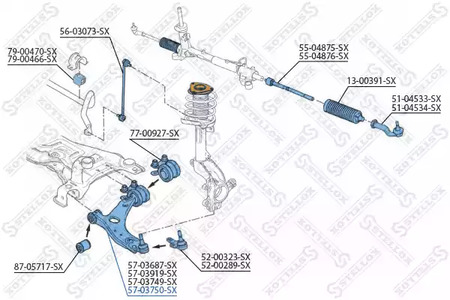 57-03750-SX STELLOX Запчасть