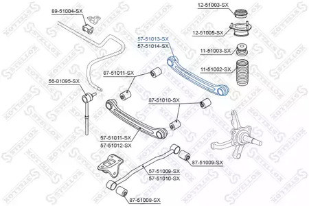 Рычаг подвески STELLOX 57-51013-SX