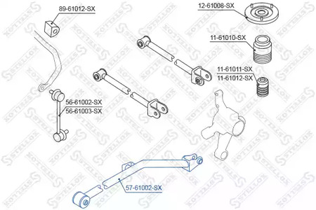 Рычаг подвески STELLOX 57-61002-SX