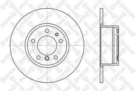 6020-1518-SX STELLOX Тормозной диск