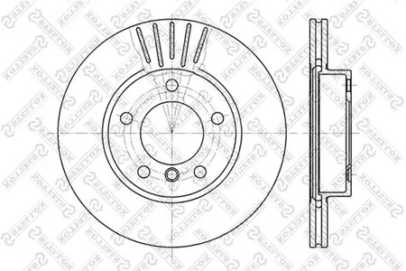 6020-1521V-SX STELLOX Тормозной диск