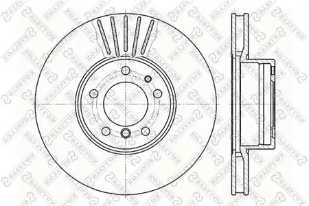 Тормозной диск STELLOX 6020-1532V-SX