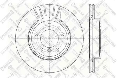 6020-1540V-SX STELLOX Тормозной диск